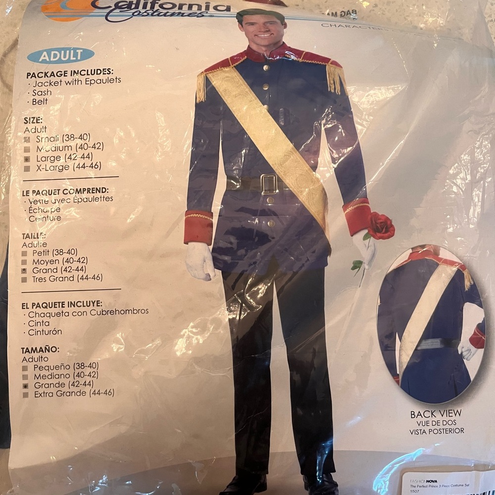 Brand new Prince Charming fashion nova costume.